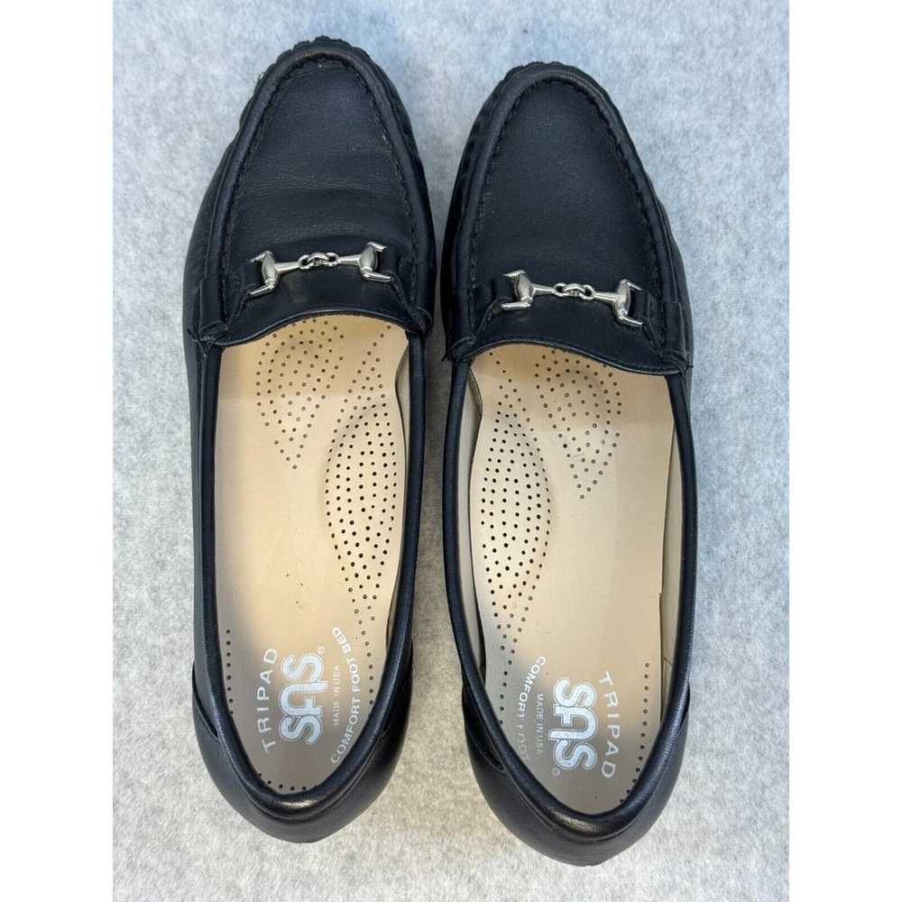 SAS Metro Loafers Black Leather Women's 7 Worn On… - image 10