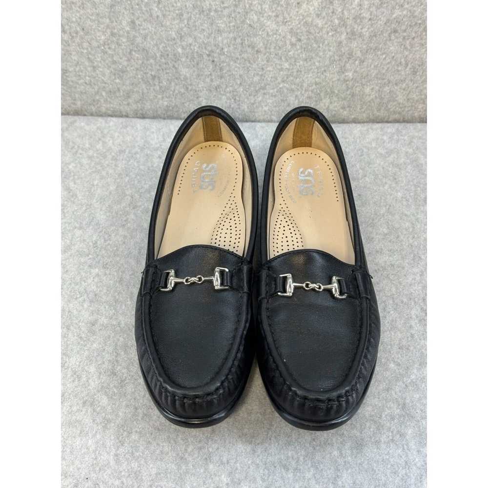 SAS Metro Loafers Black Leather Women's 7 Worn On… - image 2