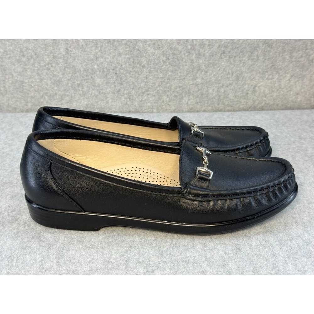 SAS Metro Loafers Black Leather Women's 7 Worn On… - image 5