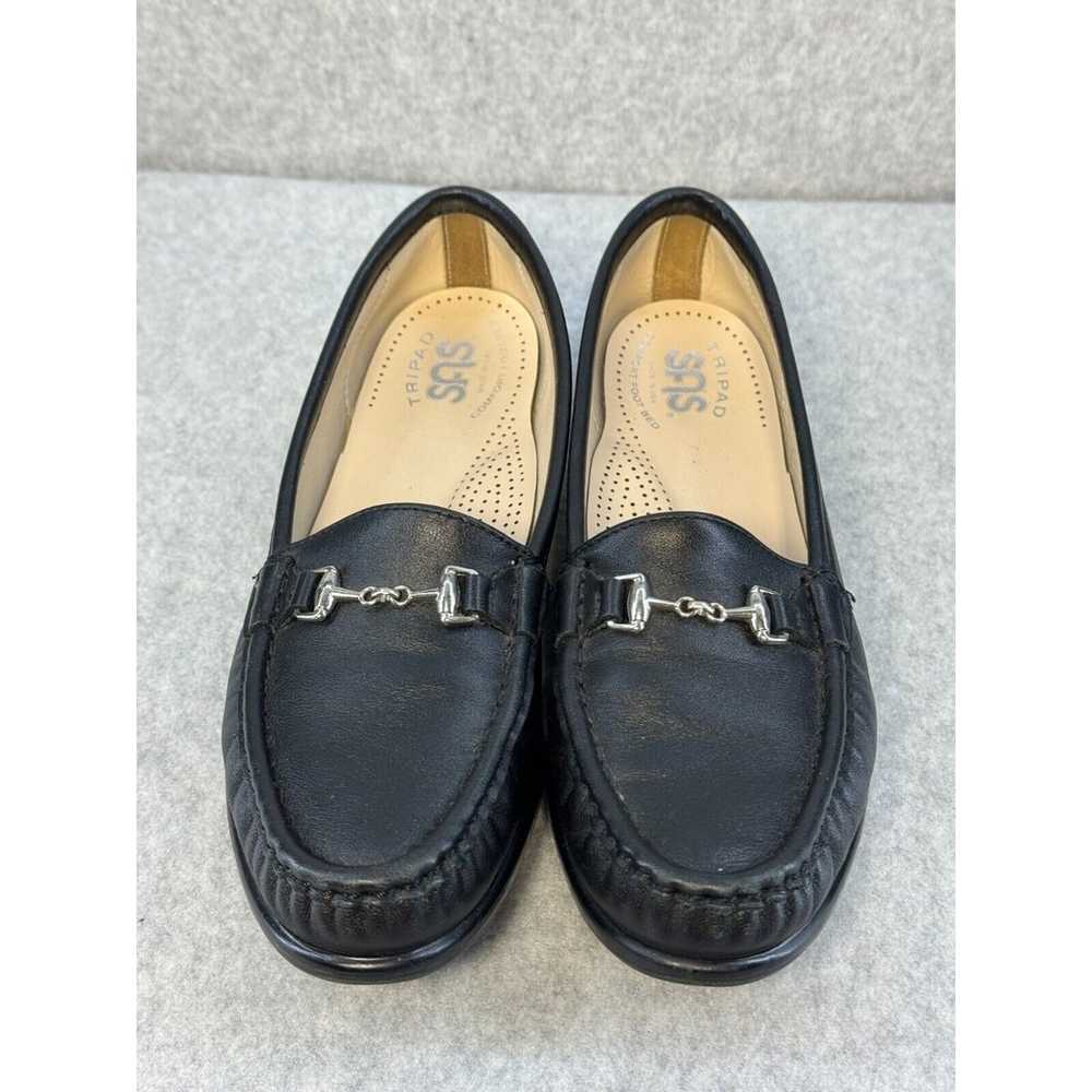 SAS Metro Loafers Black Leather Women's 7 Worn On… - image 7