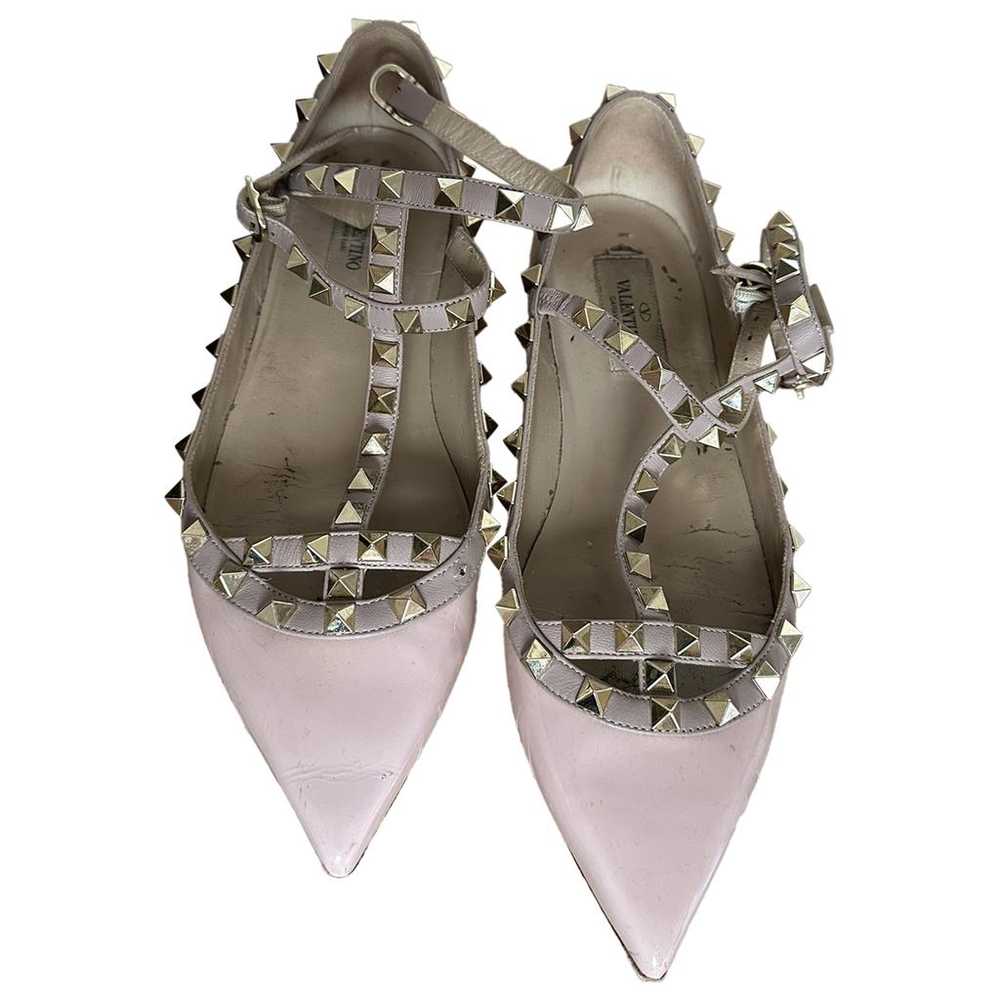 Valentino Garavani Rockstud vinyl ballet flats - image 1