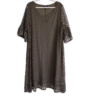 Lane Bryant Lace Dress Womens Plus Size 24 Olive G