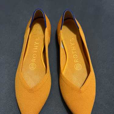 Rothy's Marigold Yellow The Point Flats Size 5 - image 1