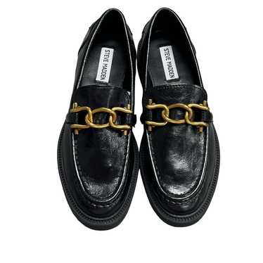 Steve Madden Karmine Black Leather Loafers NWOB - image 1