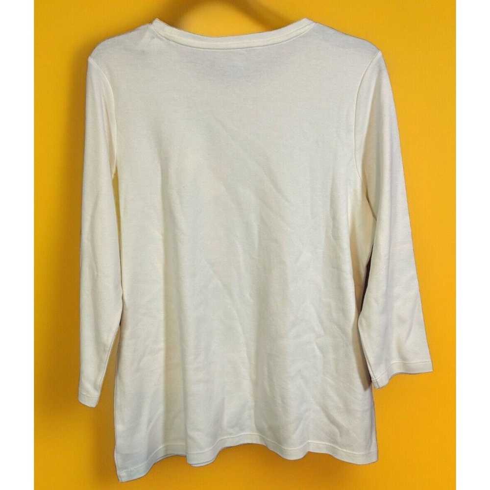 Kim Rogers Perfectly Soft 3/4 Sleeve Graphic Tee … - image 2