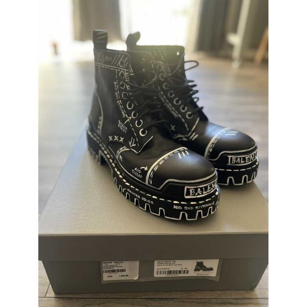 Balenciaga Strike leather boots - image 2