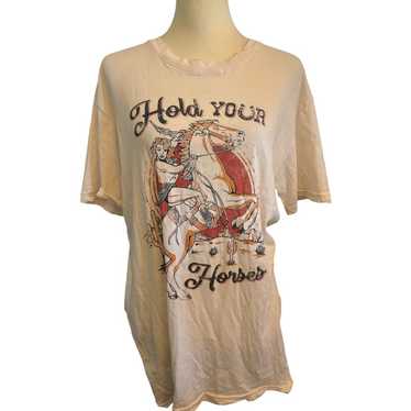 American Highway " Hold Your Horses"  T shirt  Siz