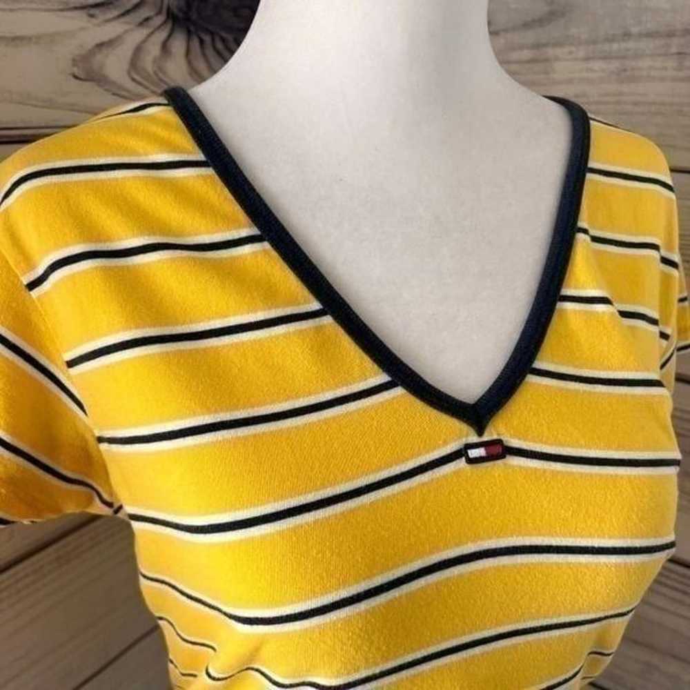 Vintage Tommy Hilfiger Tommy Jeans Yellow Striped… - image 2