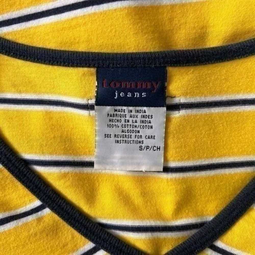 Vintage Tommy Hilfiger Tommy Jeans Yellow Striped… - image 7