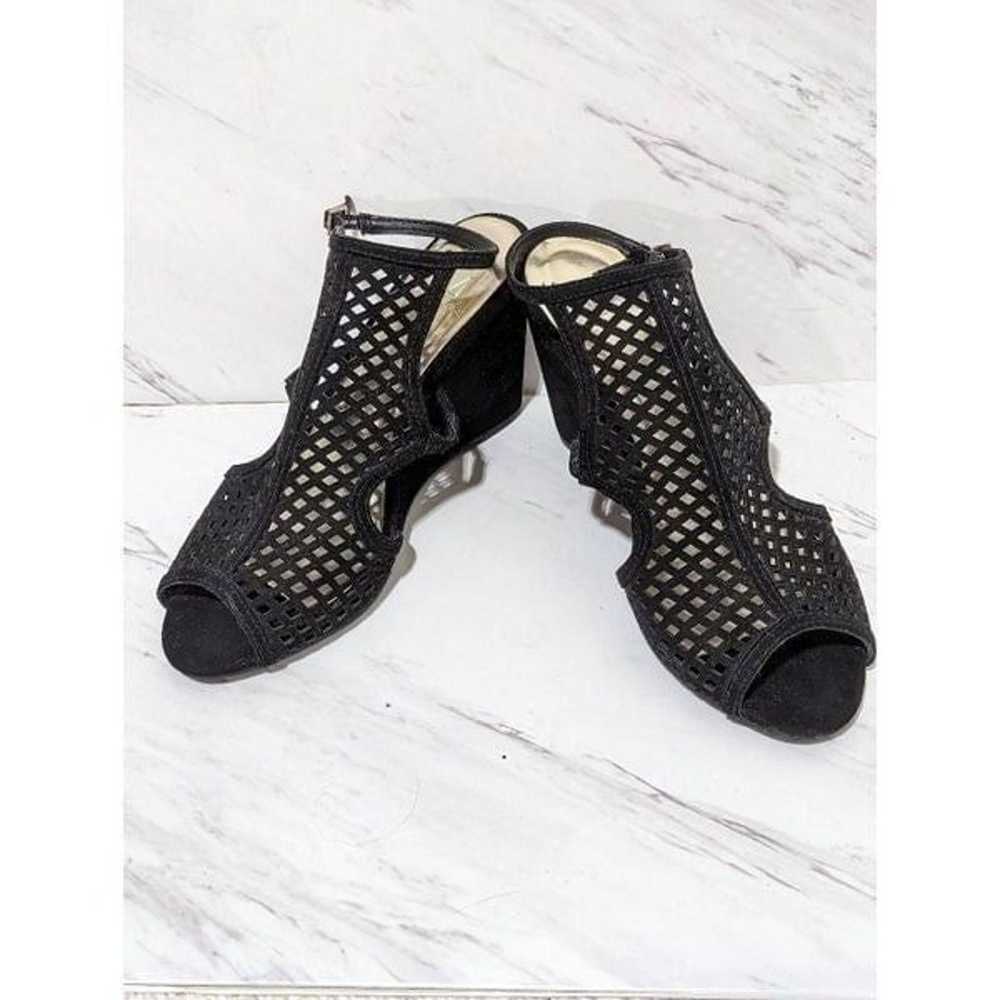 Material Girl Women's Black Wedge Heels Size 7 - image 1