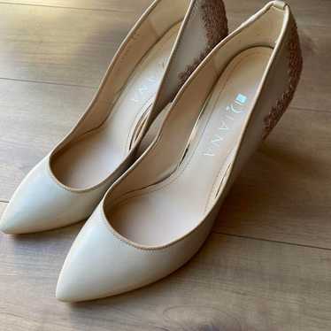 Pumps Diana DIANA Beige Pointed Toe High Heels - image 1