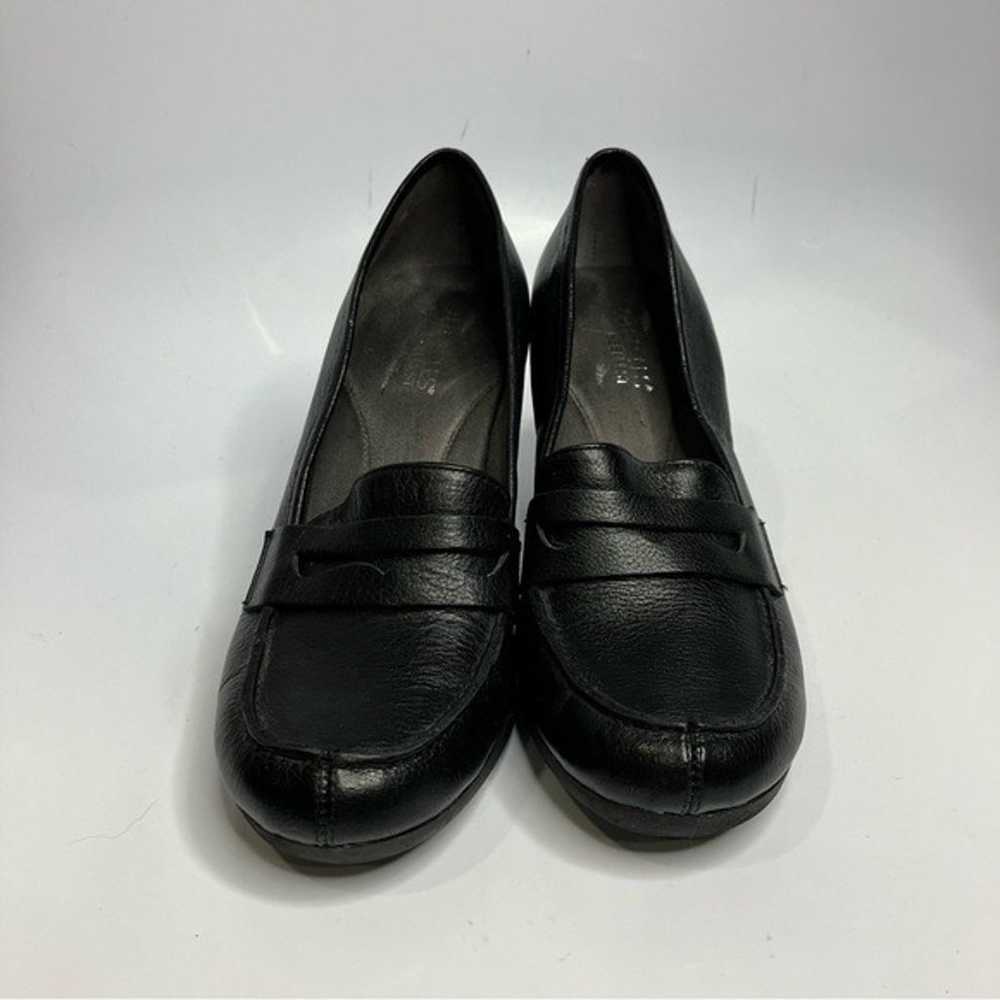 Aerosoles black loafer heels size 9.5 - image 3