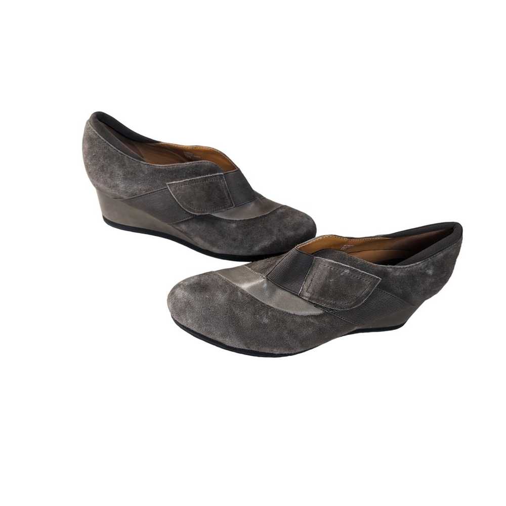 Earthies women's Bondy Gray Wedge Shoes Size 10B … - image 5