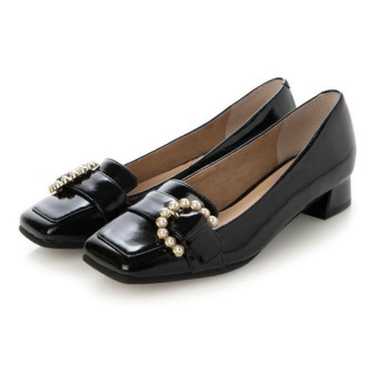 PARADIS COULEUR Square Toe Buckle Pumps