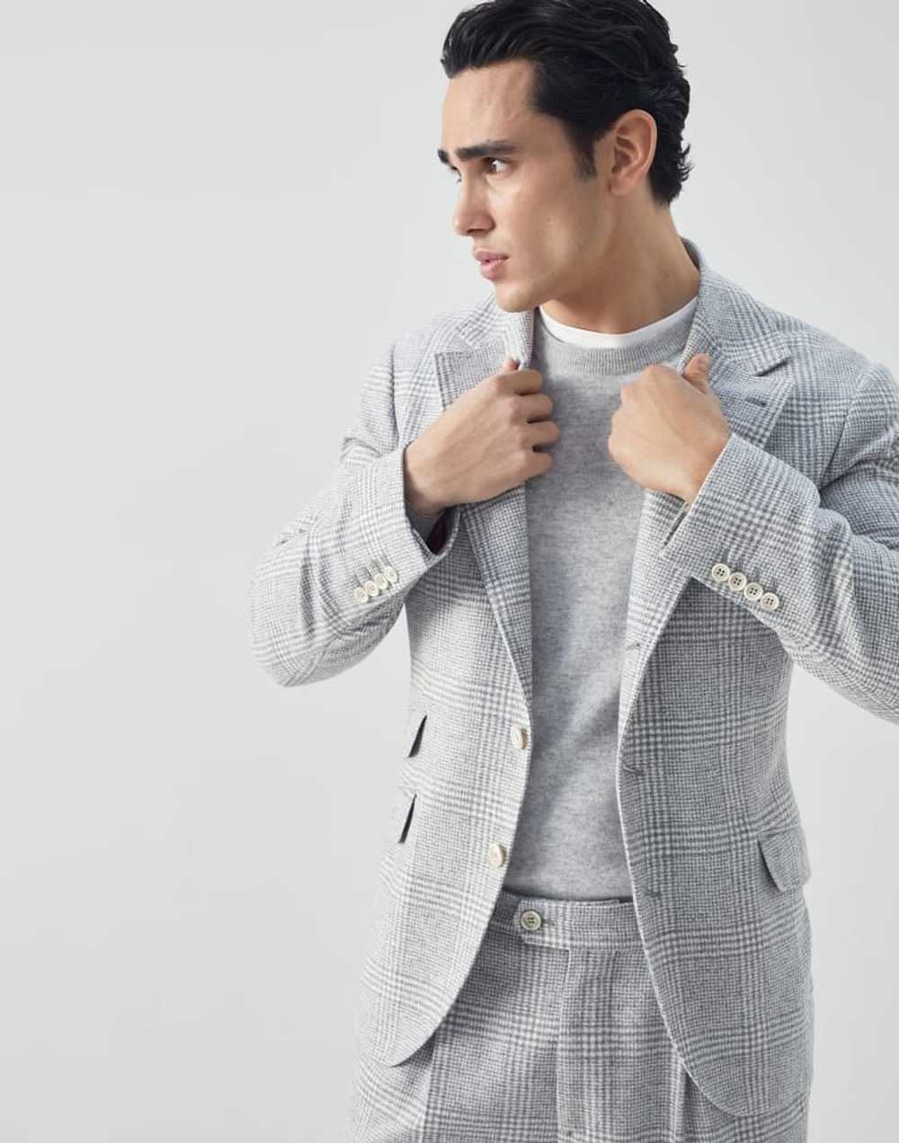 Brunello Cucinelli Woven Jacket in Grey - image 3