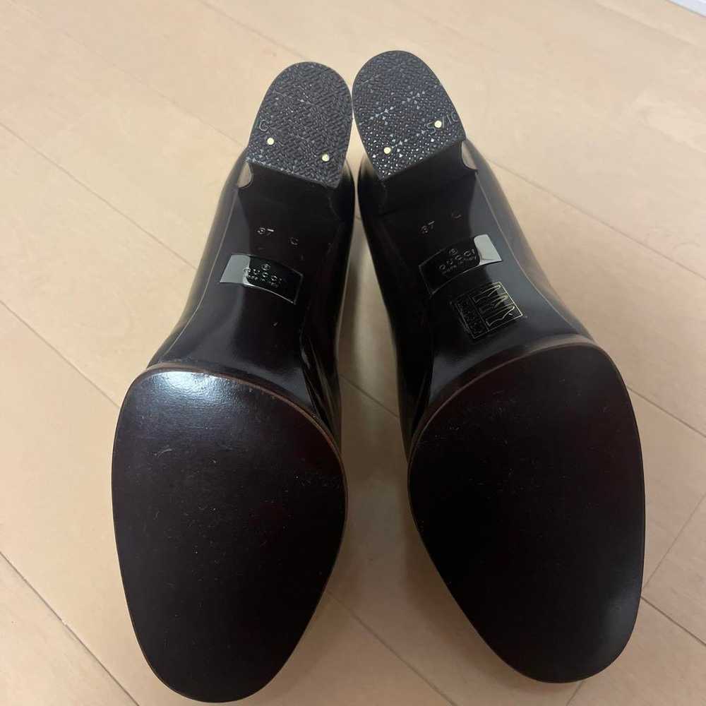 Excellent condition! GUCCI Black Pumps Heels Enam… - image 2