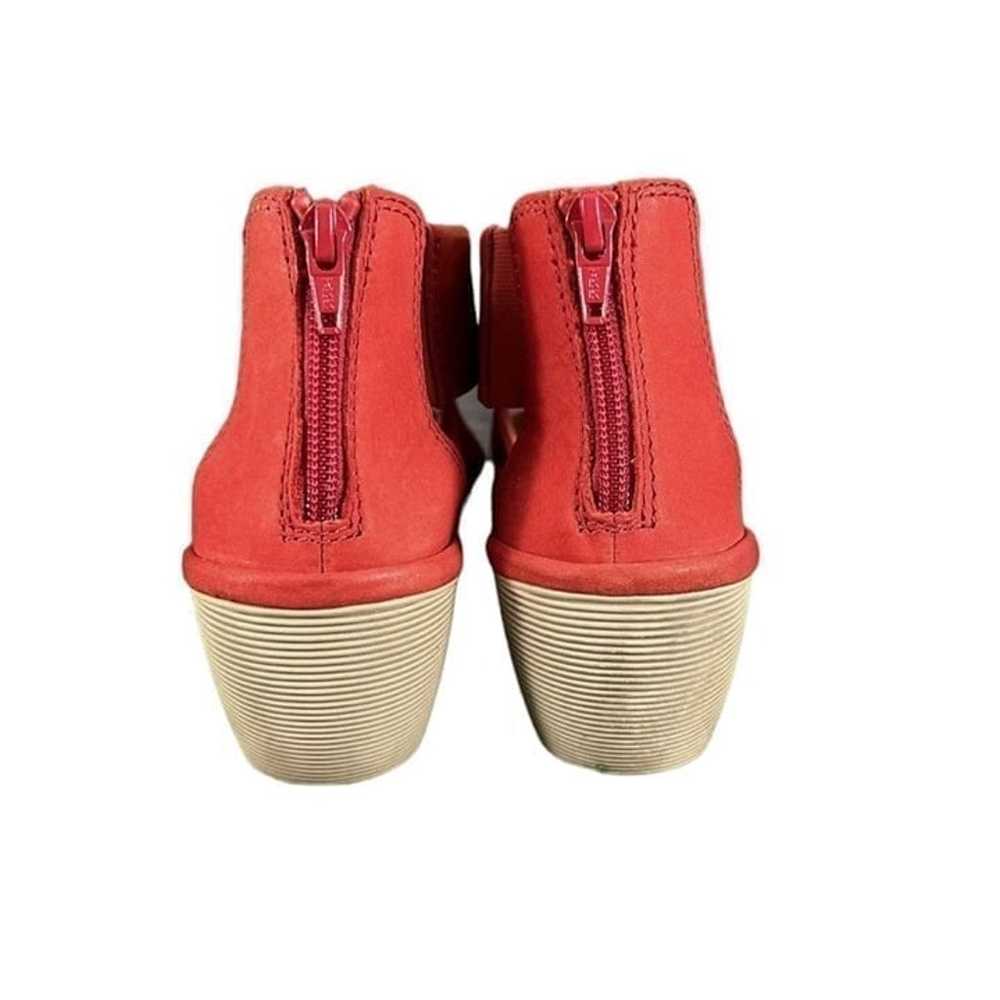 Clarks Clarene Red Glamor Wedge Sandal Size 10 - image 3