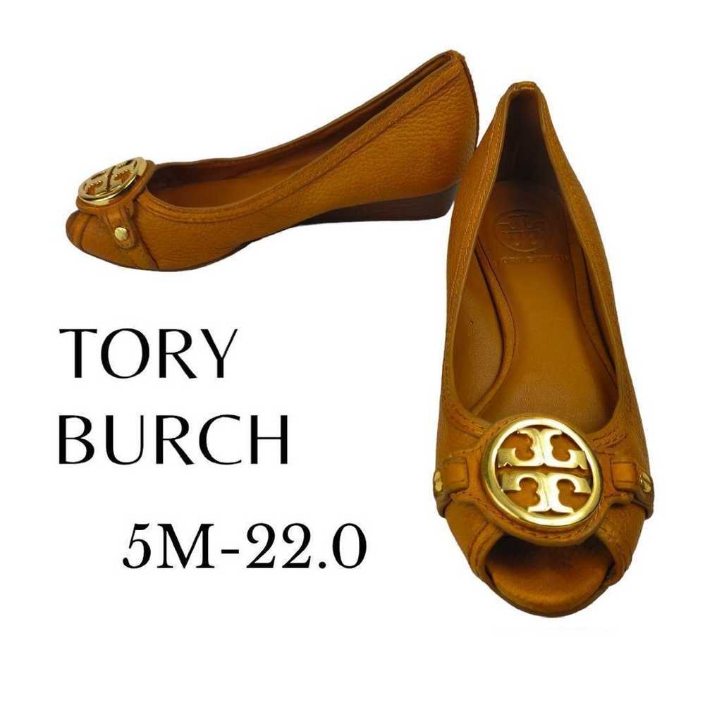 【TORY BURCH】Pumps Logo Plate Light Brown - image 1