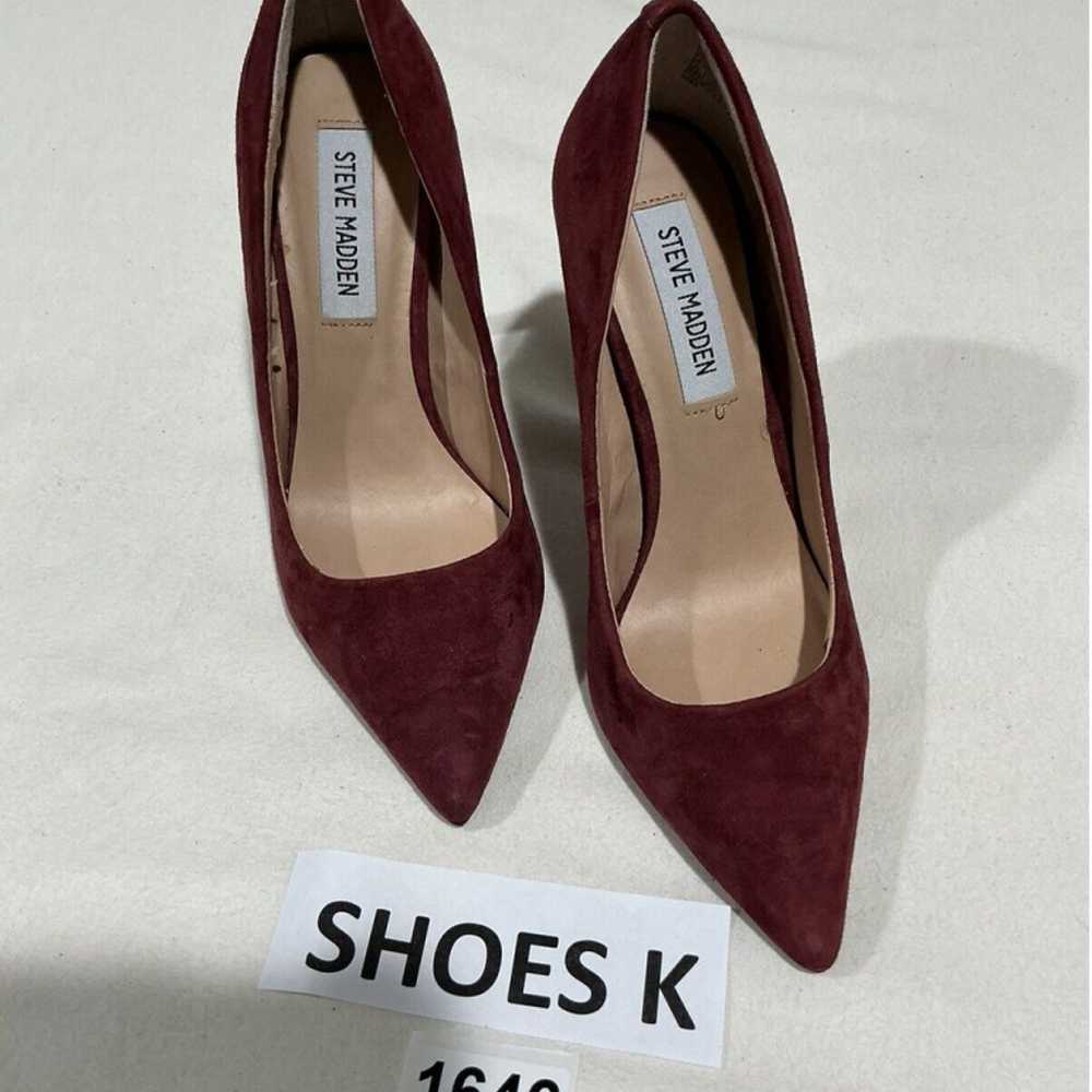 Woman’s Steve Madden Daisie Mauve Suede Pointed T… - image 1