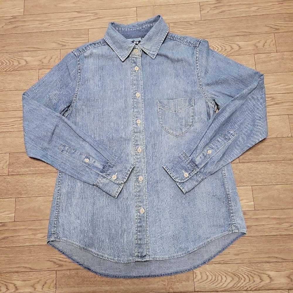 UNIQLO denim shirt vintage style - image 3