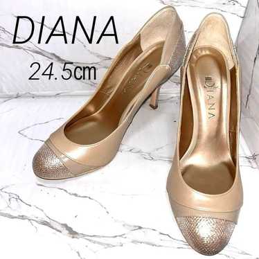 DIANA Diana Pumps 24.5cm Gold Beige