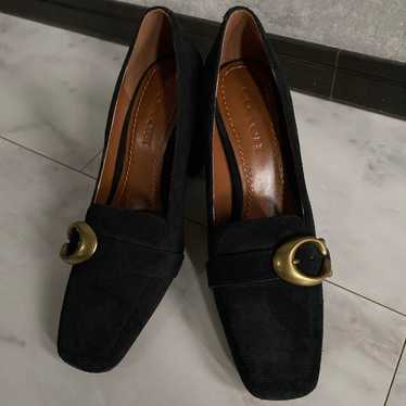 COACH Black Suede Pumps