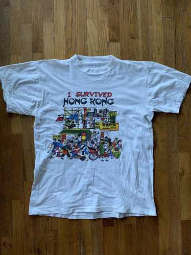 Vintage Rare Vintage I Survived Hong Kong T-Shirt 