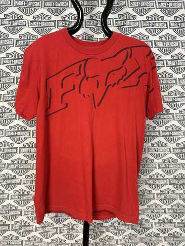 Fox Racing × Vintage Y2K Fox Racing Motocross Red… - image 1