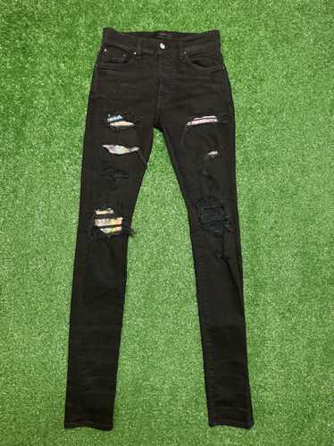 Amiri Amiri Hawaiian Patch Jean black Rare - image 1