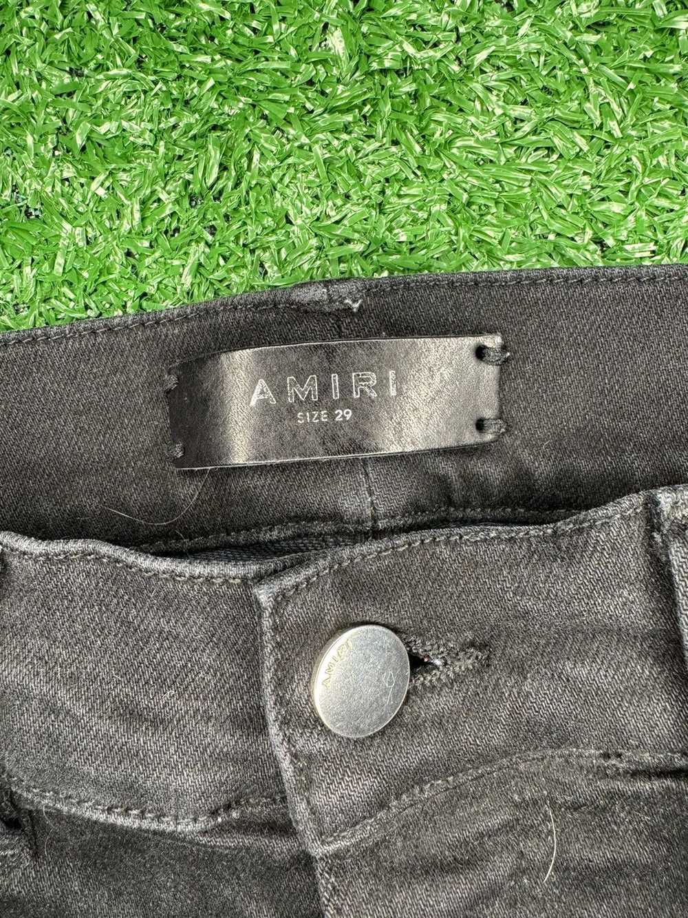 Amiri Amiri Hawaiian Patch Jean black Rare - image 4