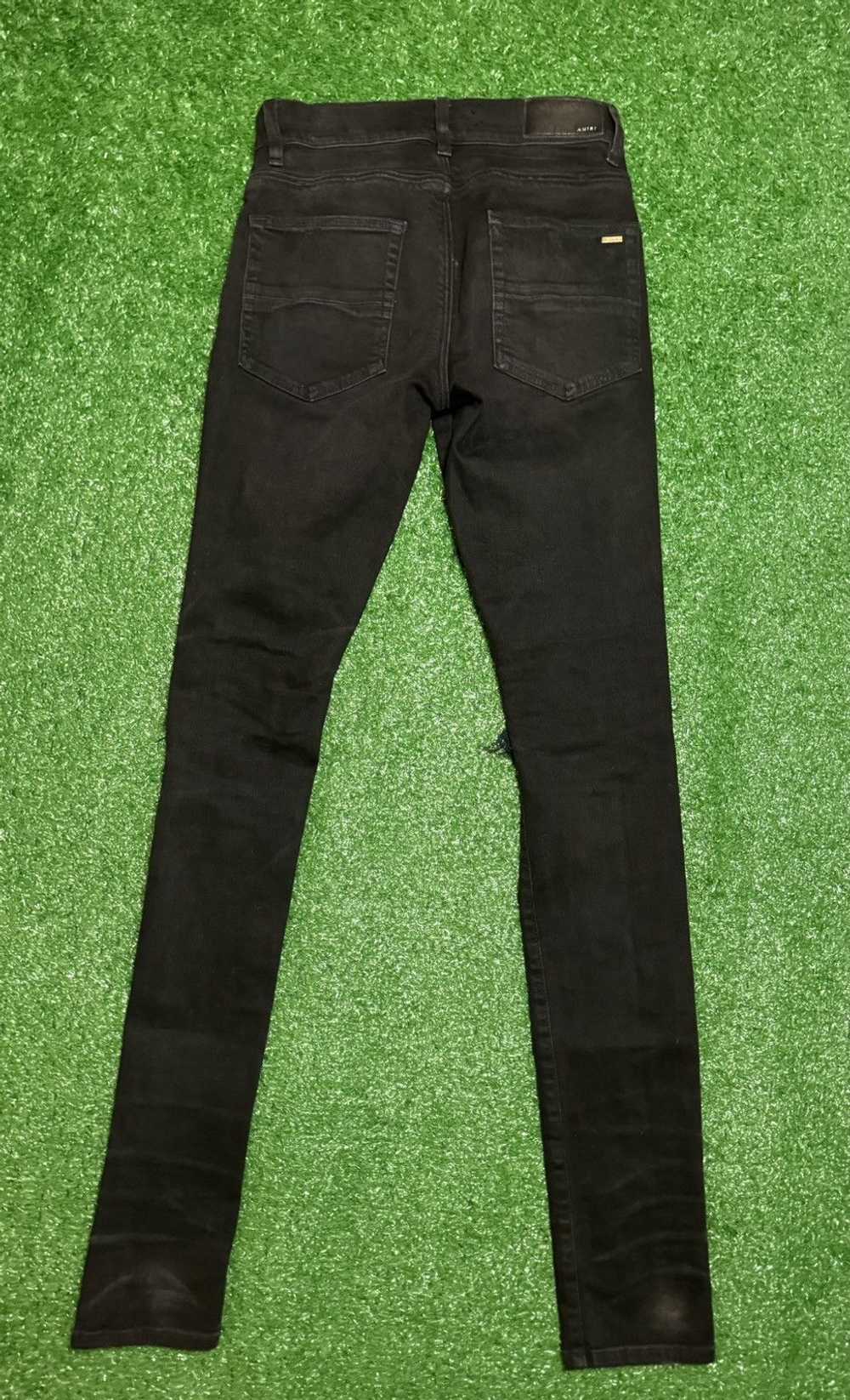 Amiri Amiri Hawaiian Patch Jean black Rare - image 5