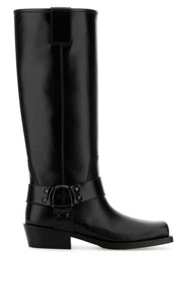 Valentino Garavani Black Leather Boots