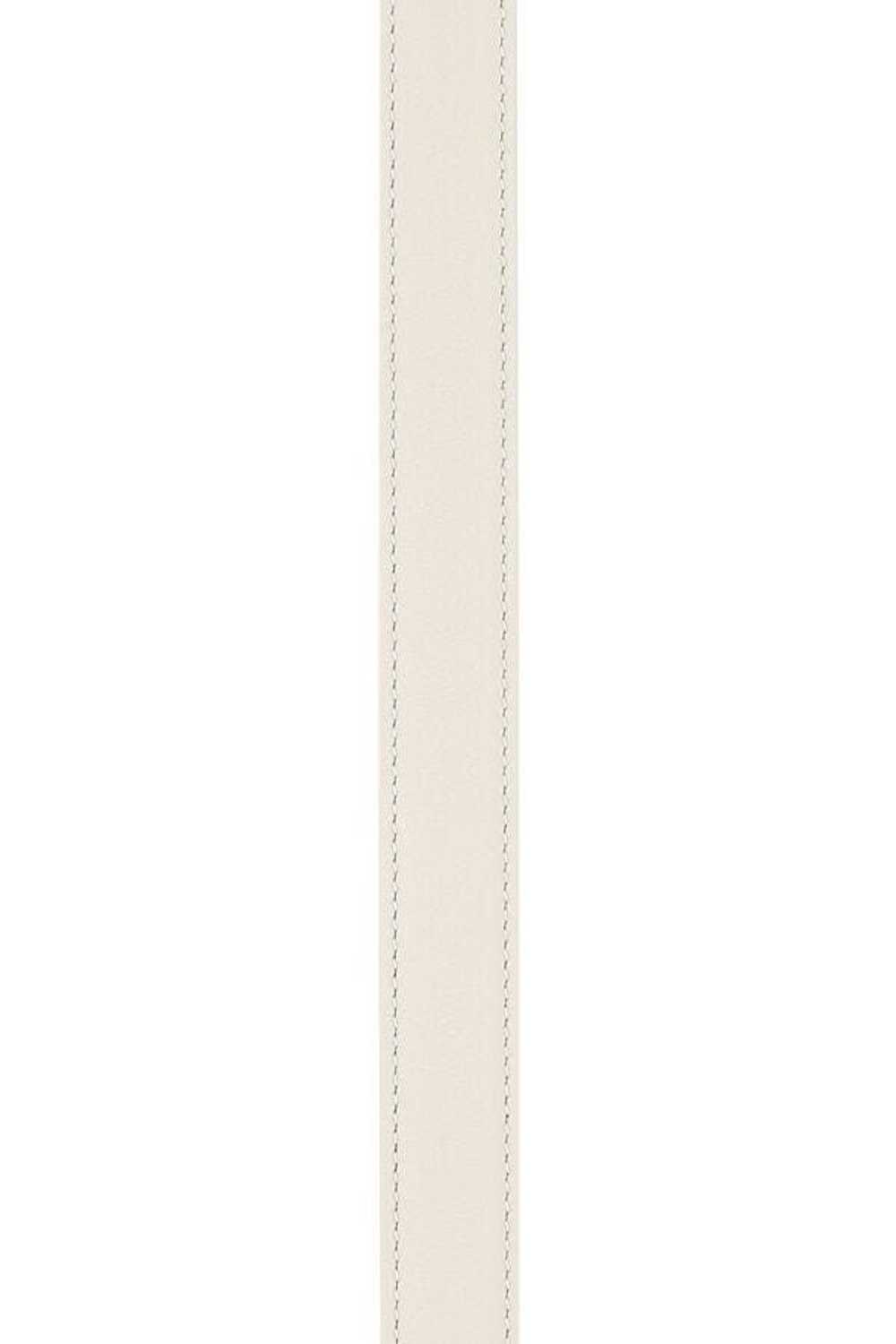 Saint Laurent Paris White Leather Belt - image 5