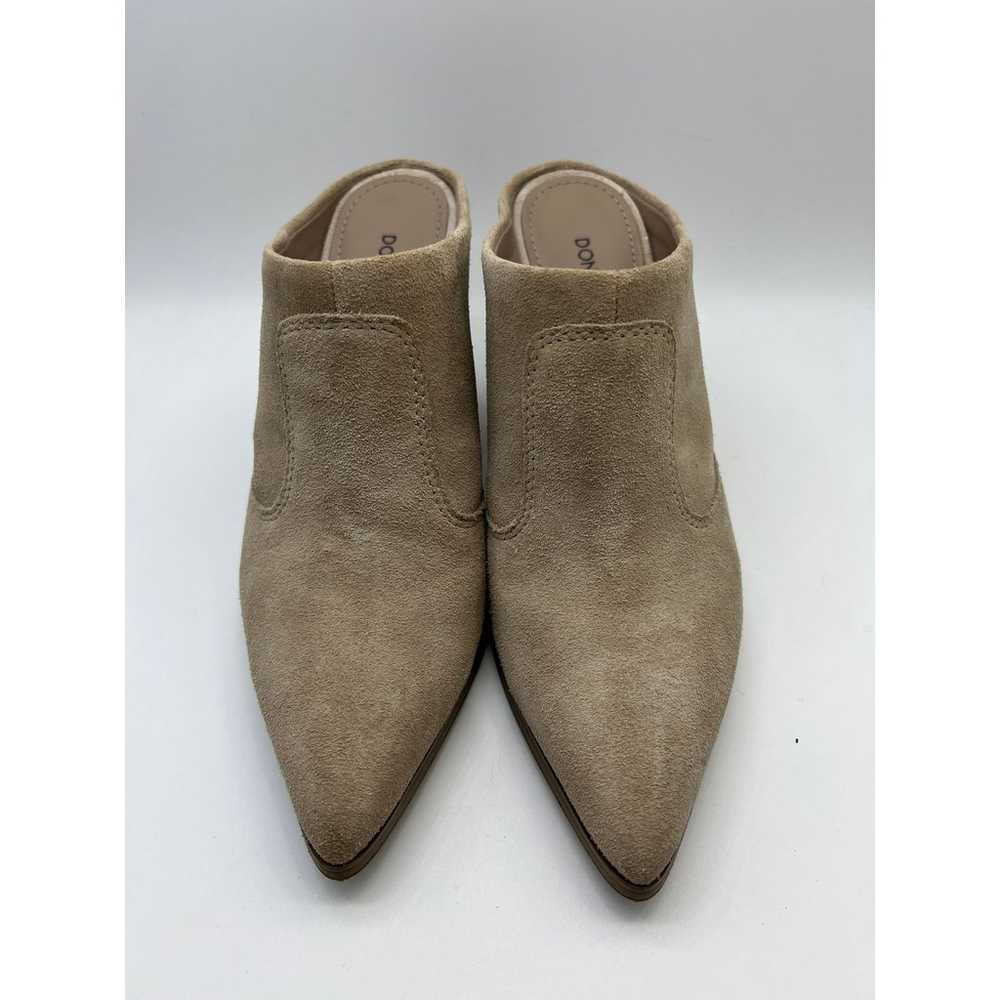 Donald J. Pliner Valda Taupe Block Heel Mules Wom… - image 3