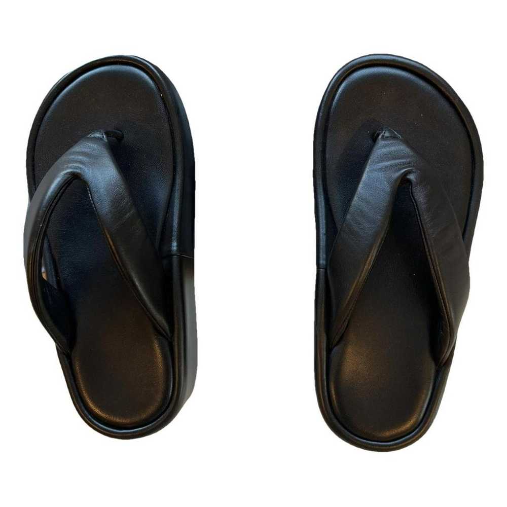 Balenciaga Leather flip flops - image 1