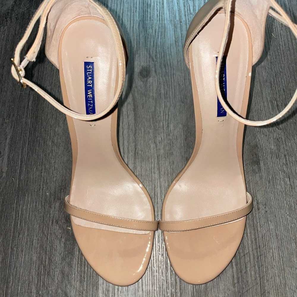 Sandals size 10.5 Stuart Weitzman Nudistsong Pate… - image 6