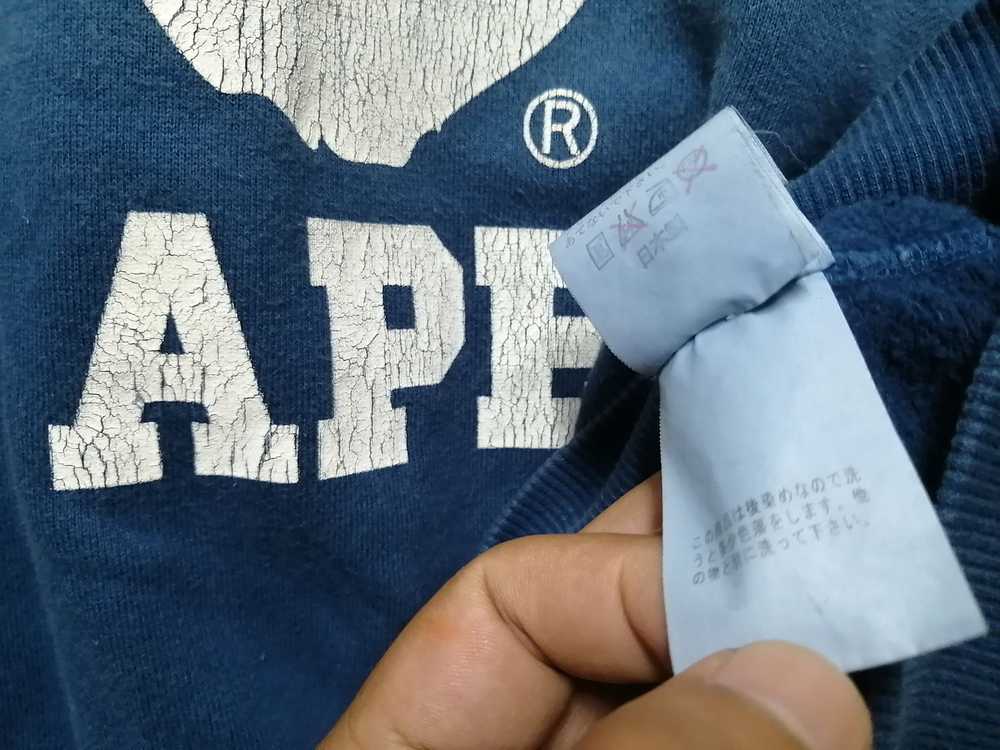 Bape × Vintage GRADIENT COLLEGE CREWNECK - image 10