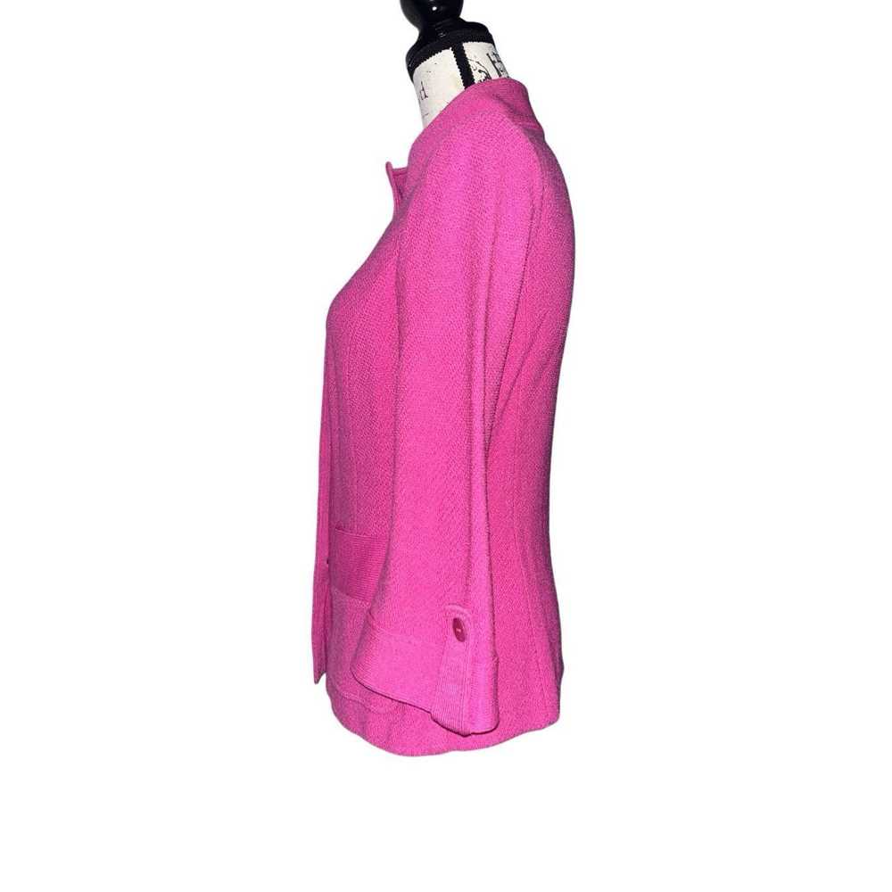 St. John Couture St. John hot pink woven jacket 8 - image 3