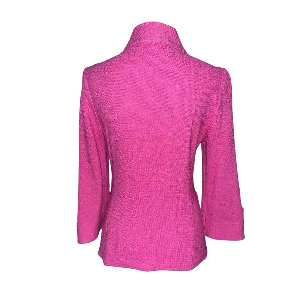 St. John Couture St. John hot pink woven jacket 8 - image 4