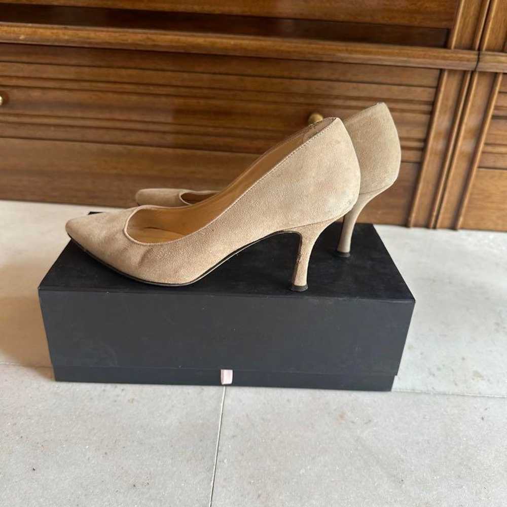 Beige suede high heels size 36 - image 7