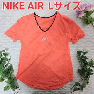 NIKE AIR T-shirt Running Shirt Women's Orange Vin… - image 1