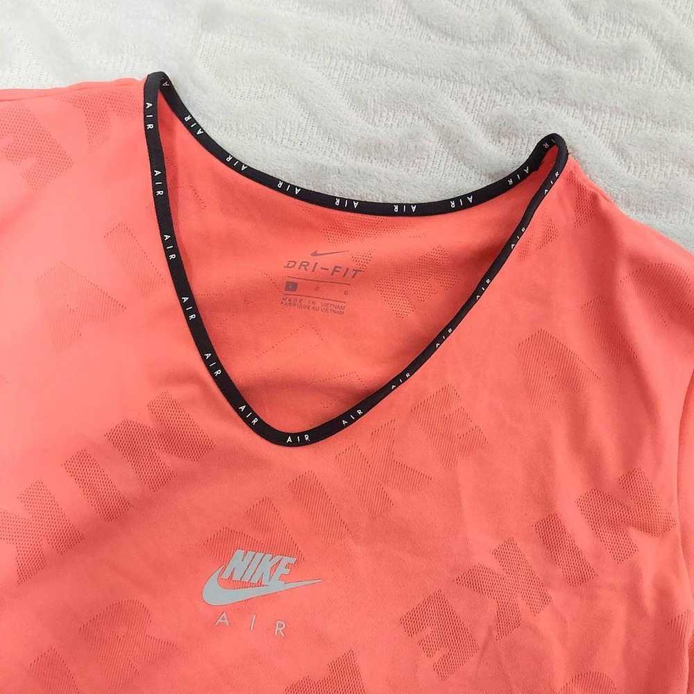 NIKE AIR T-shirt Running Shirt Women's Orange Vin… - image 2