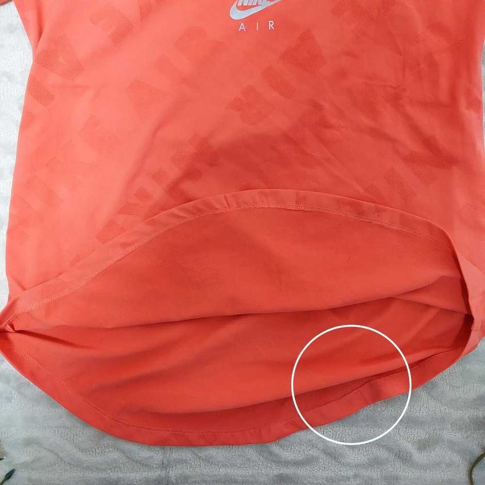 NIKE AIR T-shirt Running Shirt Women's Orange Vin… - image 4