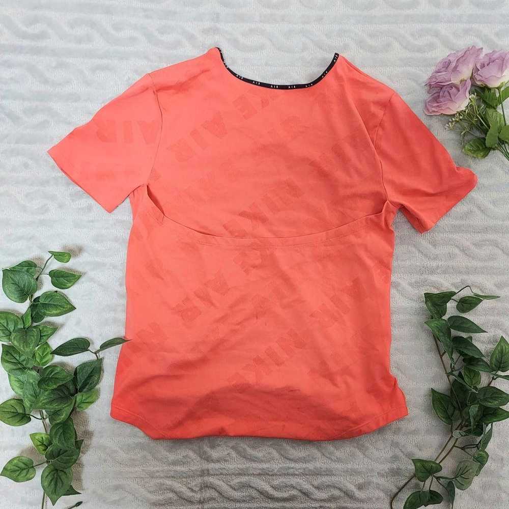 NIKE AIR T-shirt Running Shirt Women's Orange Vin… - image 8