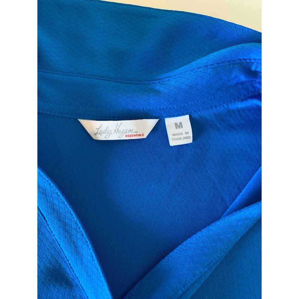 Other Lady Hagen polo v neck top royal blue size … - image 2