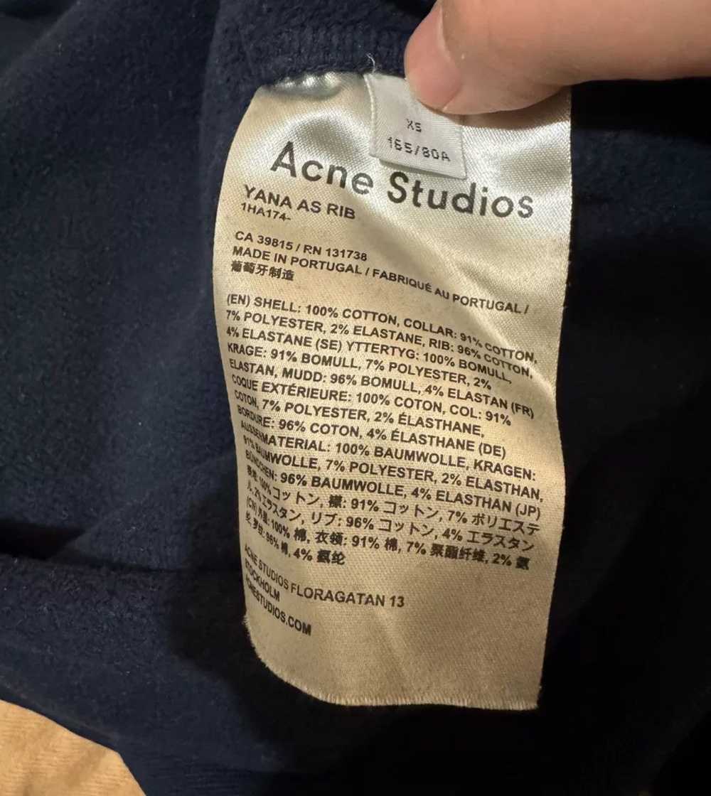 Acne Studios Acne Studios Logo ribbed sweatshirt … - image 3