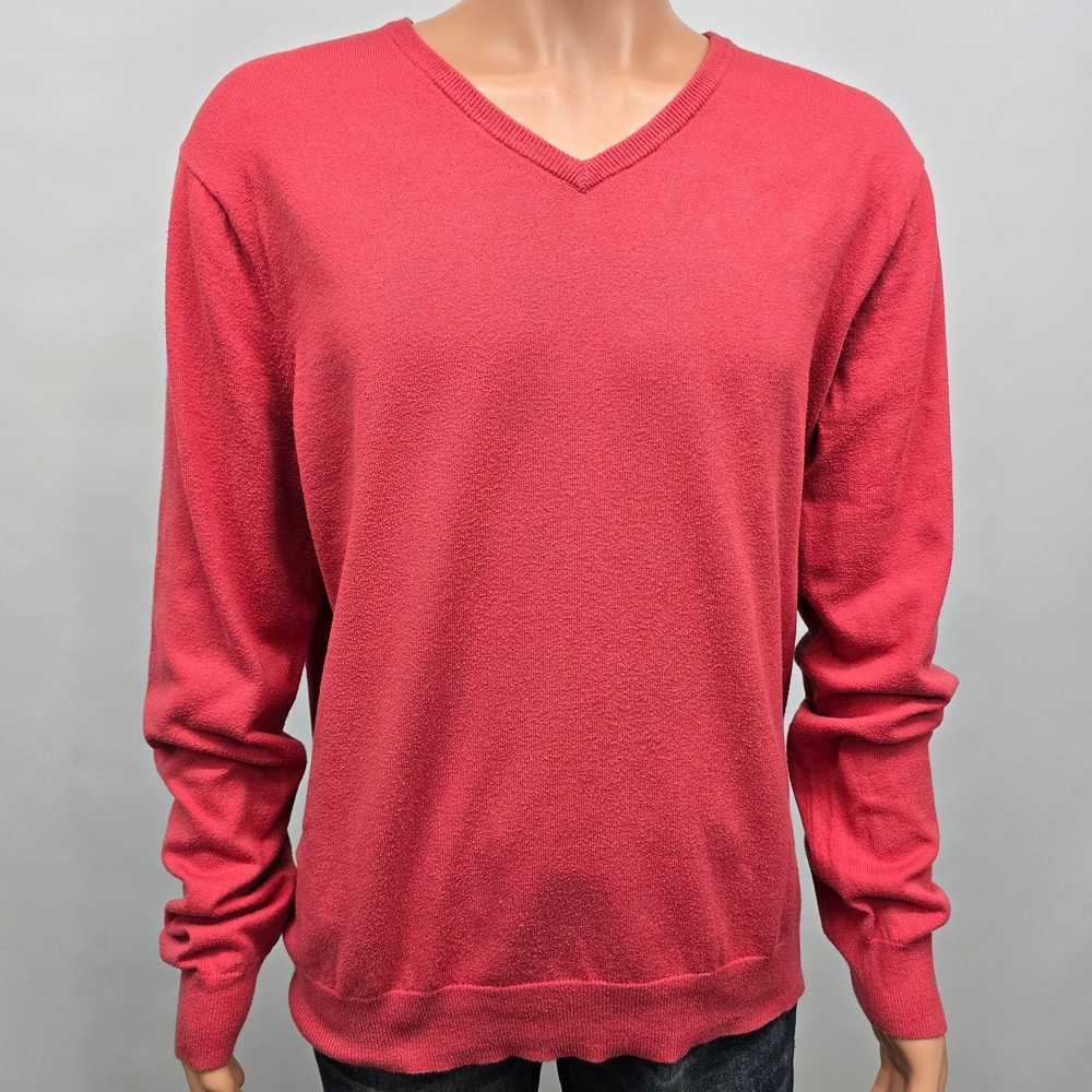 J.Crew J. Crew Harbor Cotton Sweater XL V-neck Co… - image 3