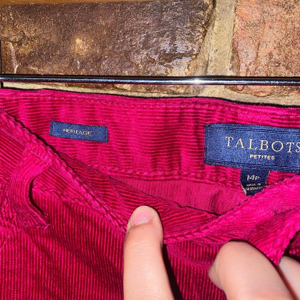 Other Talbots Maroon Red Corduroy Heritage Slim P… - image 4