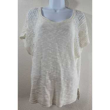 Other Maurices Cream Knit Scoop Neck Top Small Lig