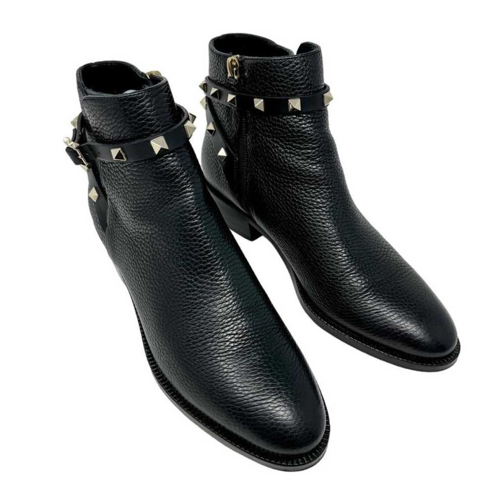 Valentino Garavani Rockstud leather western boots - image 2